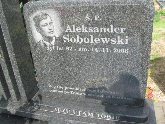 Aleksander Sobolewski 1944 Inowłódz - Grobonet - Wyszukiwarka osób pochowanych