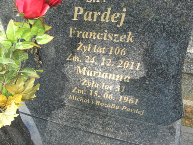 Franciszek Pardej 1905 Inowłódz - Grobonet - Wyszukiwarka osób pochowanych